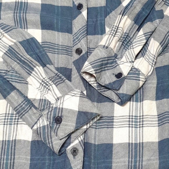 Rails Hunter Plaid Onyx Blue Button Down Shirt - Picture 7 of 8
